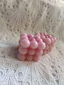 Rose Scented Pink Bubble Candle