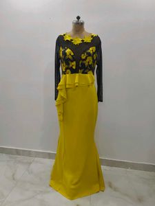 Elegant Yellow Maxi Dress