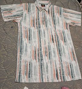 Striped Short Sleeve Polo Shirt