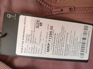 Roadster Womens Mauve Zip-Up Hoodie, M SIZE