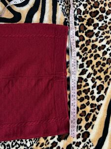 Maroon Woolen Leggings