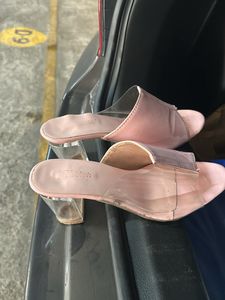 Baby Pink With Trasparent Heel Beautiful