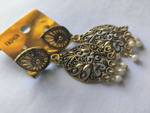 Peacock Inspired Fashion Earrings