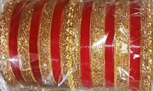 Red & Golden Bridal Bangles