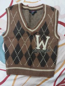 Cute Korean Vest Sweater For Girls