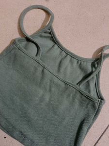 Sage Green Cami with Lace