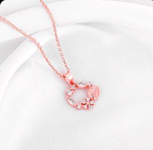 giva 925 silver (Rose Gold) Wreath Jewelry Set