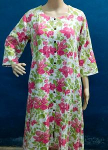 Floral Button Detail Kurta✨💕