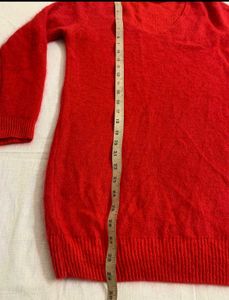 Red V-Neck Sweater
