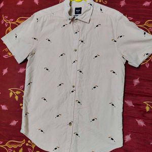 Toucan Print Short Sleeve Shirt