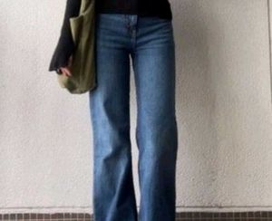 Wide Leg Denim Jeans