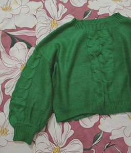 Green Knit Sweater