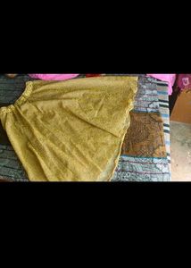 Elegant Gold Ethnic Skirt