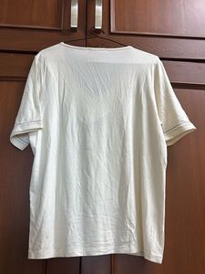 M&amp;S Embellished Cream T-Shirt
