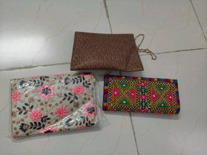 combo of bags and clutch