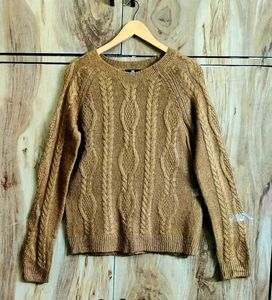 Light Brown Branded Pullover Size-38