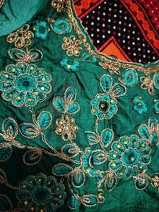 Green Party Wear Lehenga