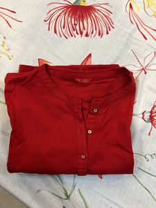 W Red Colour Kurta