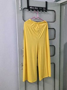 Yellow Wide Leg Pants