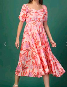 Floral Print Midi Dress
