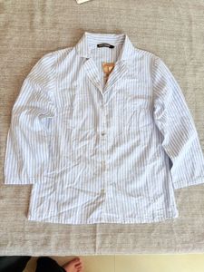 Blue And White stripes Top With Tag