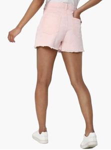 Specles Baby Pink Classy Shorts With Bow Pockets