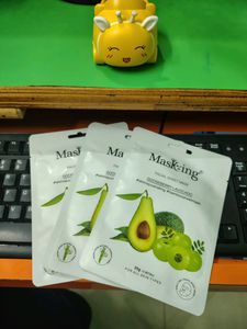Masking Fecial Sheet Mask Pack Of 3