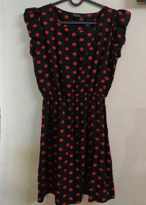 Polka Dot Fit & Flare Dress