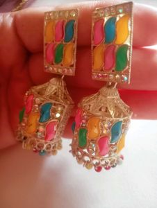 Colorful Jhumka Earrings
