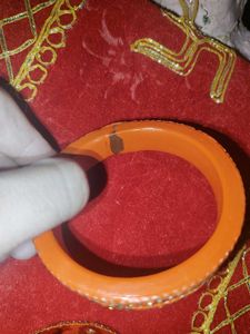 Orange Peacock Bangles