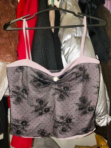 Cute gothic crop top