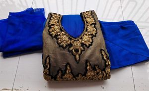 Blue Anarkali Salwar Suit