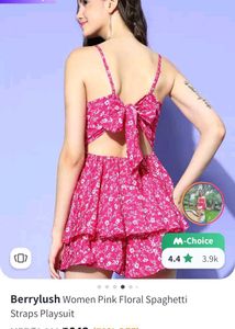 Berrylush Mini Playsuit Dress For Women