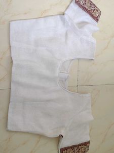 Elegant White Saree