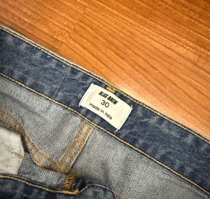 Blue Brew Baggy Ripped Jeans