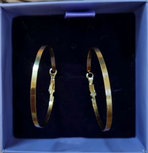 Golden Hoop Earrings