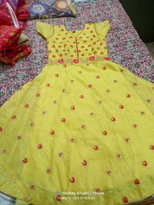 Yellow Embroidered Lehenga Choli