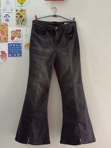 Vintage Style Bootcut Jeans - Grey