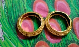 Gold Plated Bangles Pack Of 2