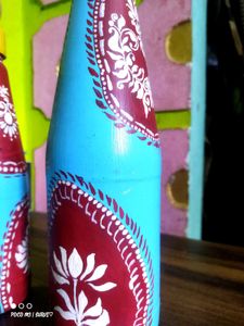 Hand-Painted Decorative Bottles