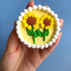 Clay Flower Magnets 🌷