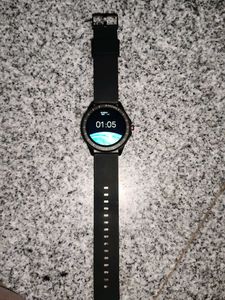 Sleek Black Smartwatch With Usb Charge Cable