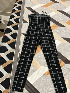 Black And White Striped Jumpsuit