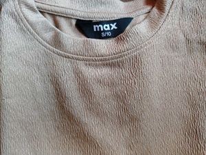 Beige Textured T-Shirt