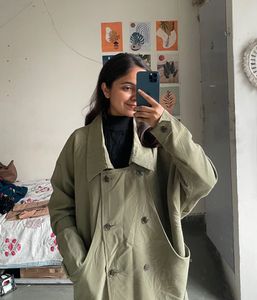 Olive Green Trench Coat