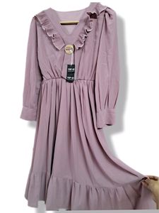 PURPLE MIDI DRESS