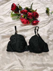 Black Lace Bra