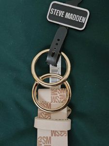 New Steve Madden Belt with Gold Rings