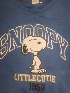 Snoopy Graphic Print Sweatshirt