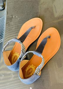 T Strap Flat Sandals